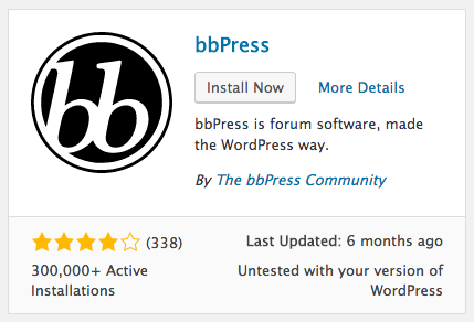 安装 bbPress WordPress 插件