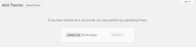 从 zip 文件安装 WP 主题