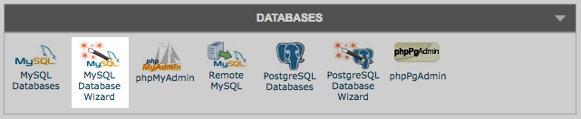 cPanel 中的 MySQL 数据库向导