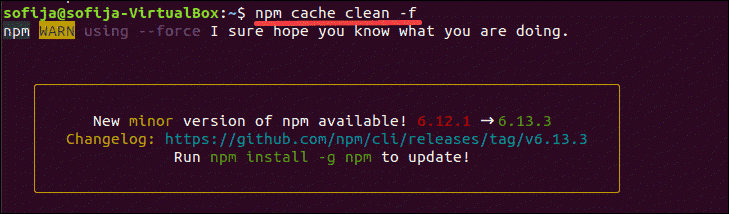 清除 npm 缓存