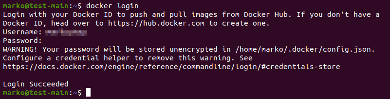 从命令行登录 Docker