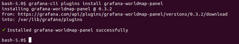 使用 grafana-cli 工具安装插件