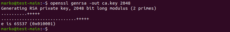 使用 OpenSSL 生成用于证书签名的加密密钥