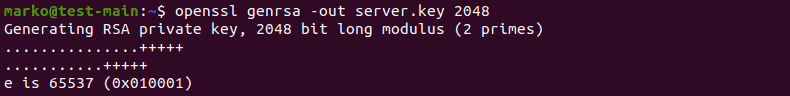 使用 OpenSSL 生成用于证书签名的加密服务器密钥