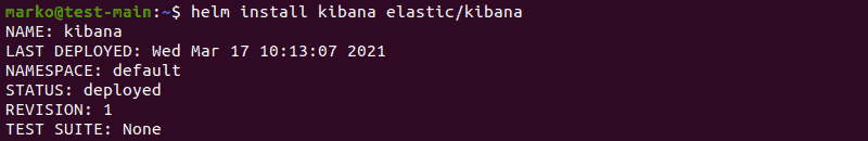 使用 Helm 安装 Kibana