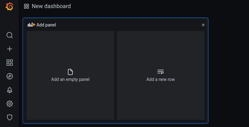 在 Grafana 中启动新仪表板