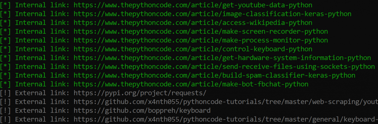 如何在Python中提取所有网站链接？代码实现指南