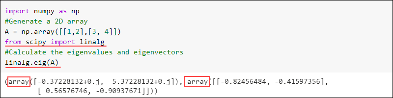 SciPy 线性示例