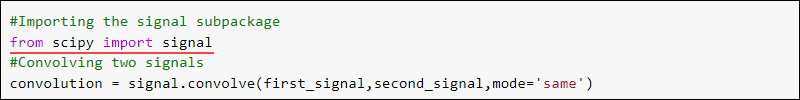 SciPy 信号卷积示例