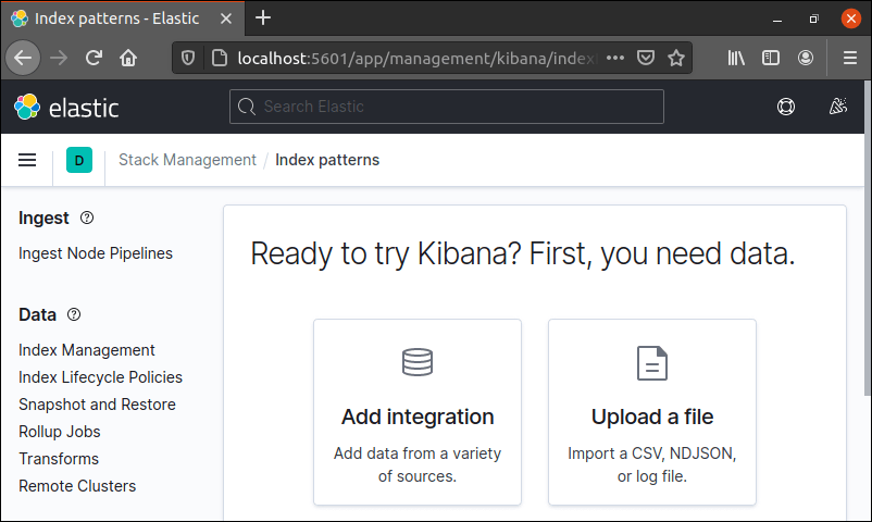 在 Firefox 中访问 Elasticsearch 和 Kibana