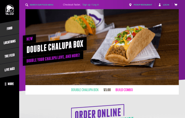 TacoBell.com 截图