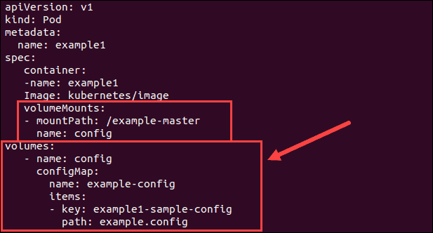 使用 ConfigMap 作为卷。