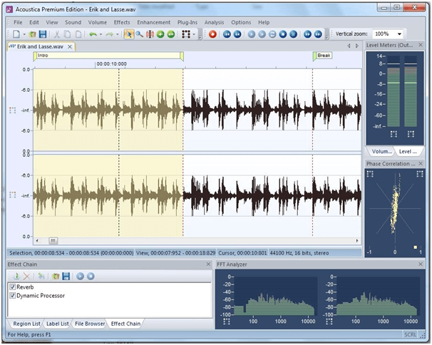 Acoustica Basic - Windows 音频编辑软件