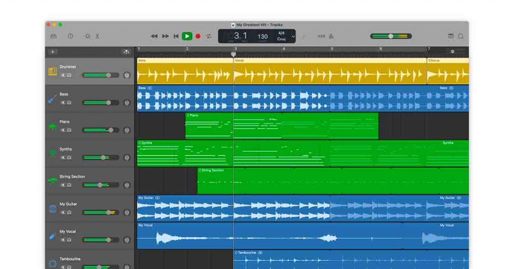 Apple GarageBand DAW