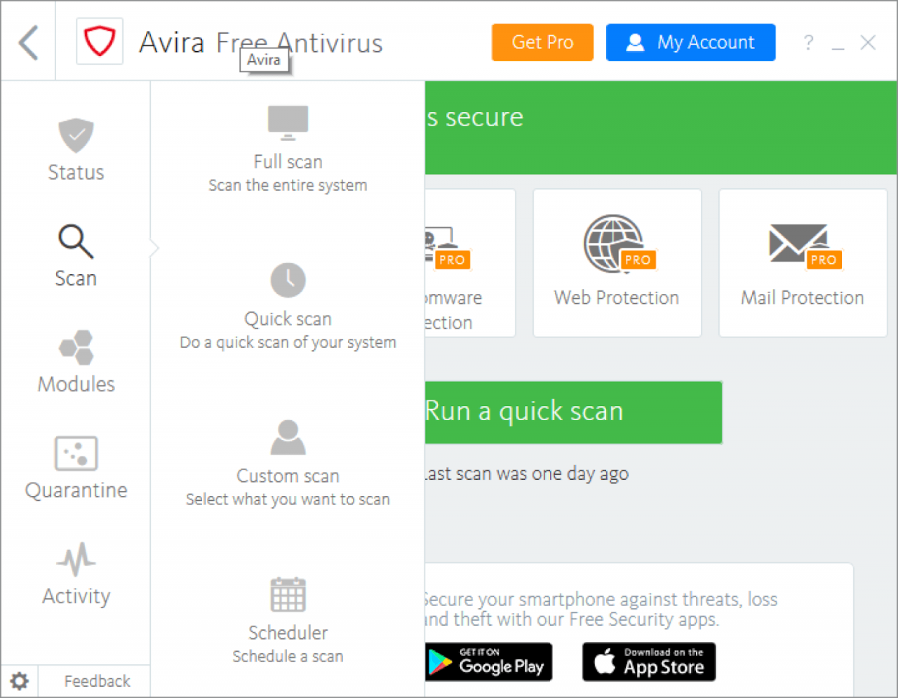 Avira 免费杀毒软件