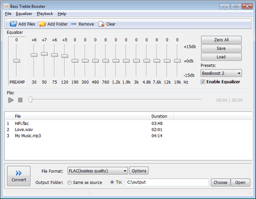 Bass Treble Booster - 适用于 Windows 10 的最佳免费音频均衡器