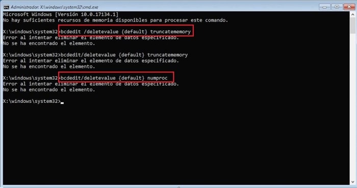 命令提示符窗口中的输入命令 如何修复Windows中的Bad_System_Config_Info错误?