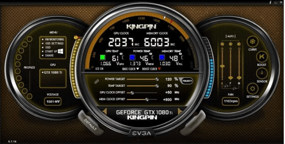 EVGA Precision X - 适用于 Windows 10 的最佳 GPU 和 CPU 超频软件