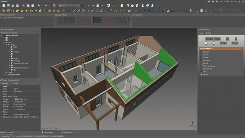 FreeCAD - 免费的建筑设计软件