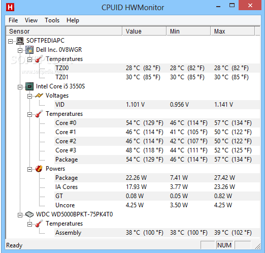 HWMonitor - CPU 基准测试软件