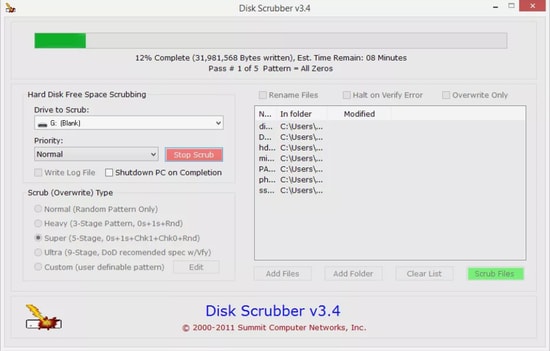 使用 HardDisk Scrubber 永久擦除你的数据