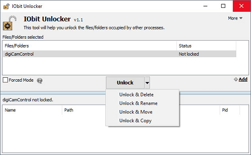 IObit Unlocker - 一个完整的文件包，用于粉碎文件，确保其安全性和可用性