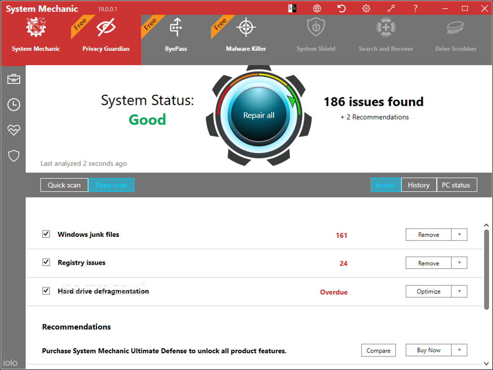 Iolo System Mechanic - 最佳且免费的 PC 清洁器 