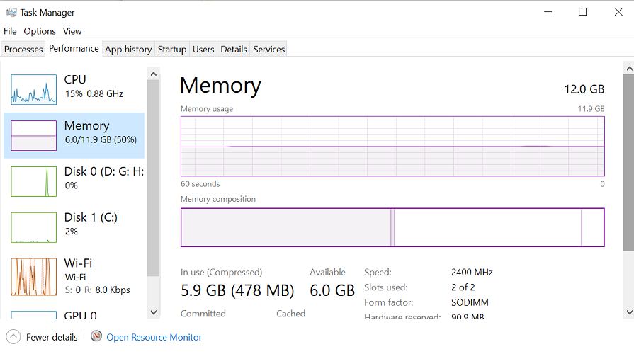 检查 RAM 类型 DDR3 或 DDR4