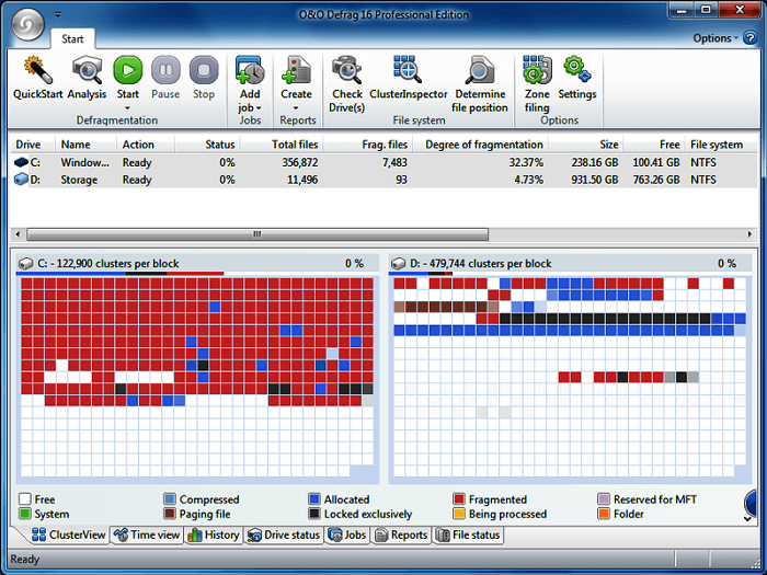 O&O Defrag- 磁盘碎片整理实用程序