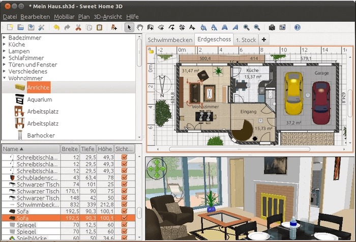 Sweet Home 3D - 最佳免费建筑软件