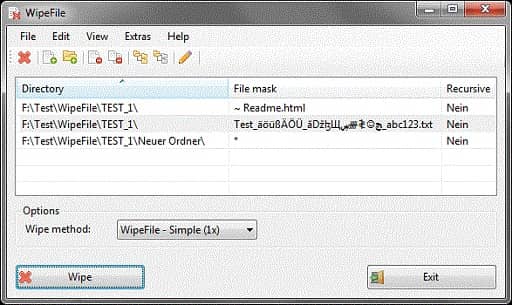 WipeFile - 最好的便携式 Windows 文件粉碎机