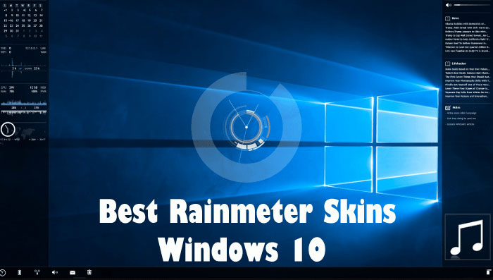 Windows 10的最佳Rainmeter皮肤大型合集