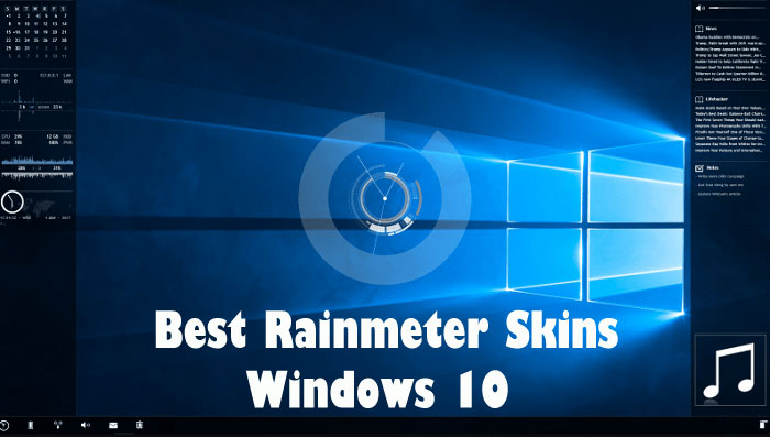 适用于 Windows 10 - 2021 的最佳Rainmeter皮肤