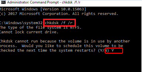 命令提示符 chkdsk