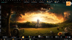 best rainmeter skin darkness fall