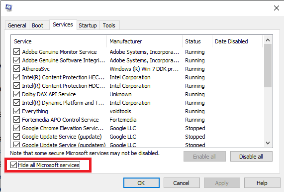 Windows 10 空闲时的高 RAM 使用率