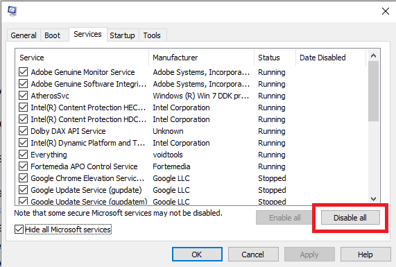 Windows 10 空闲时的高 RAM 使用率