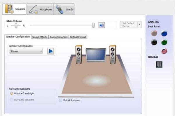 Realtek 高清音频管理器