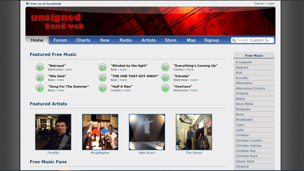 未签名乐队网站 - 下载免费混音带的最佳网站