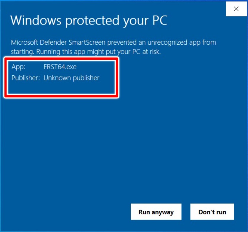 windows Defender smartscreen 更多信息