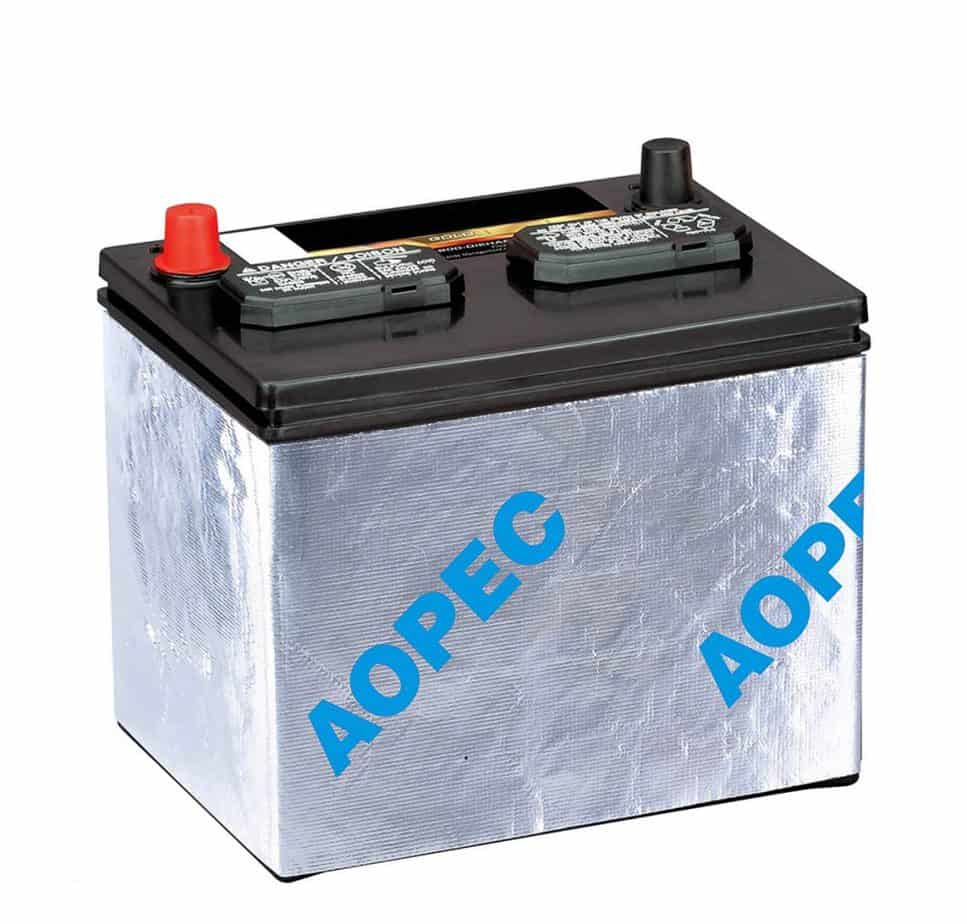 AOPEC 电池绝缘套件 - 适合大多数顶部和侧面安装的电池，40 英寸。 x 7 英寸。