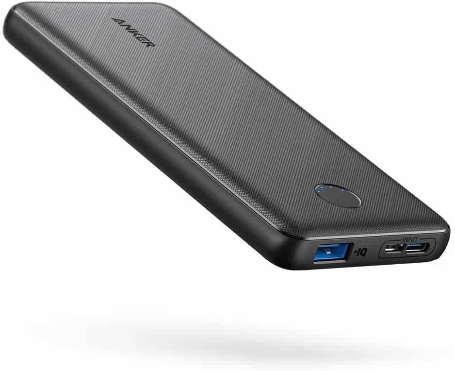 Anker 便携式充电器、PowerCore Slim 10000 移动电源、10000mAh 电池组、适用于 iPhone、三星 Galaxy 的高速 PowerIQ 充电技术