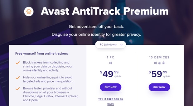 Avast 反跟踪