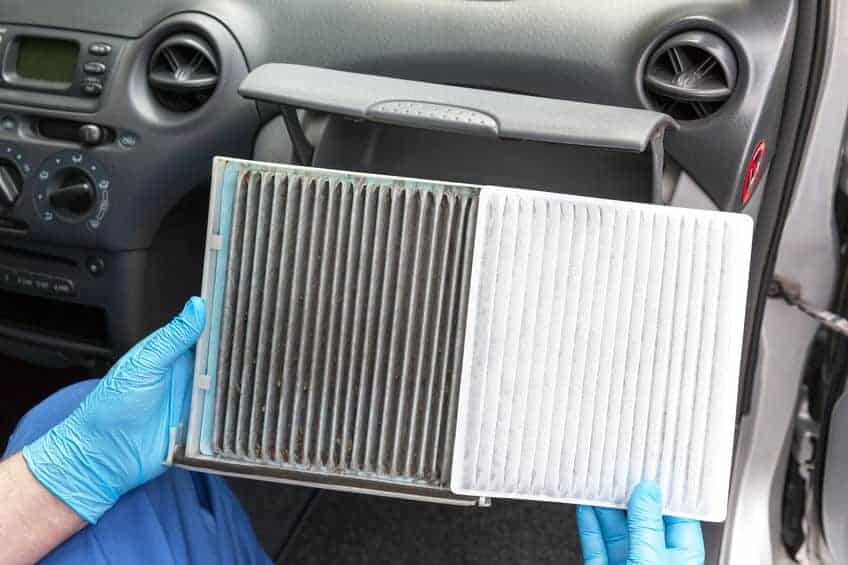 Cabin-Air-Filter-Comparison-Dirty