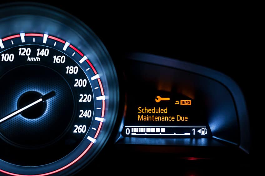 带信息显示的汽车车速表