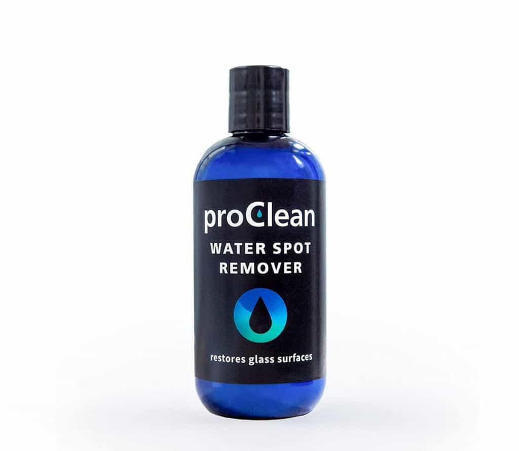 GlasWeld ProClean 硬水点去除剂套件 - 8 盎司。 带涂抹器垫的瓶子 - 矿物质沉积去除剂