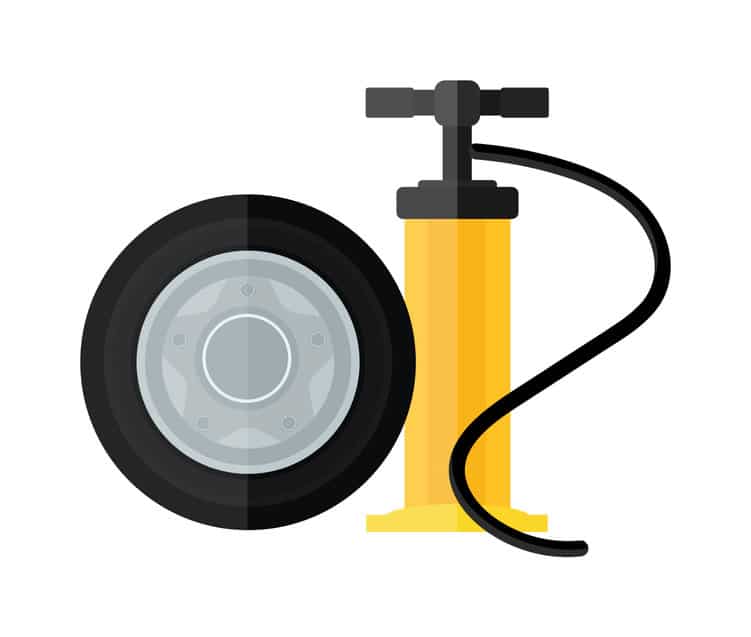 你能用自行车打气筒给汽车轮胎充气吗？