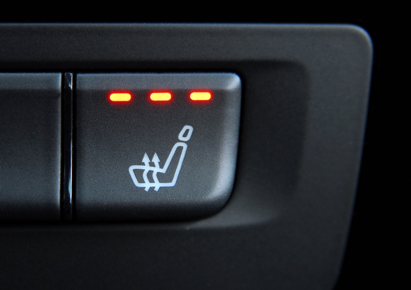 加热式汽车座椅开关模式按钮