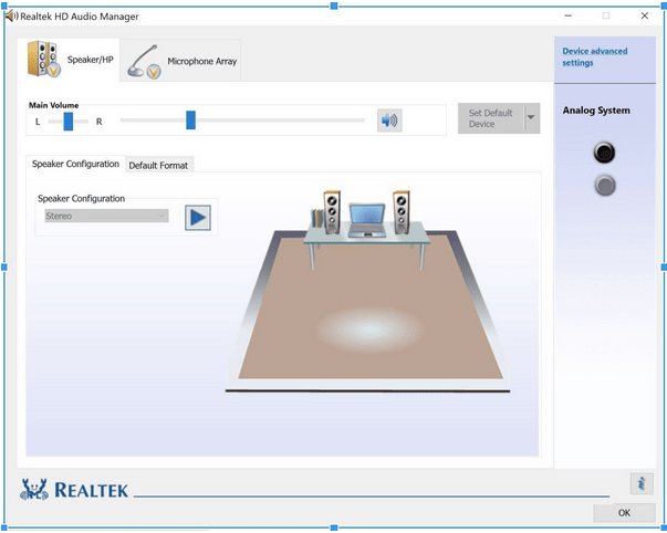 Realtek 高清音频管理器