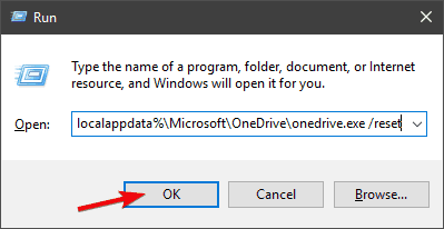 Windows 10 上的 OneDrive 是完整错误